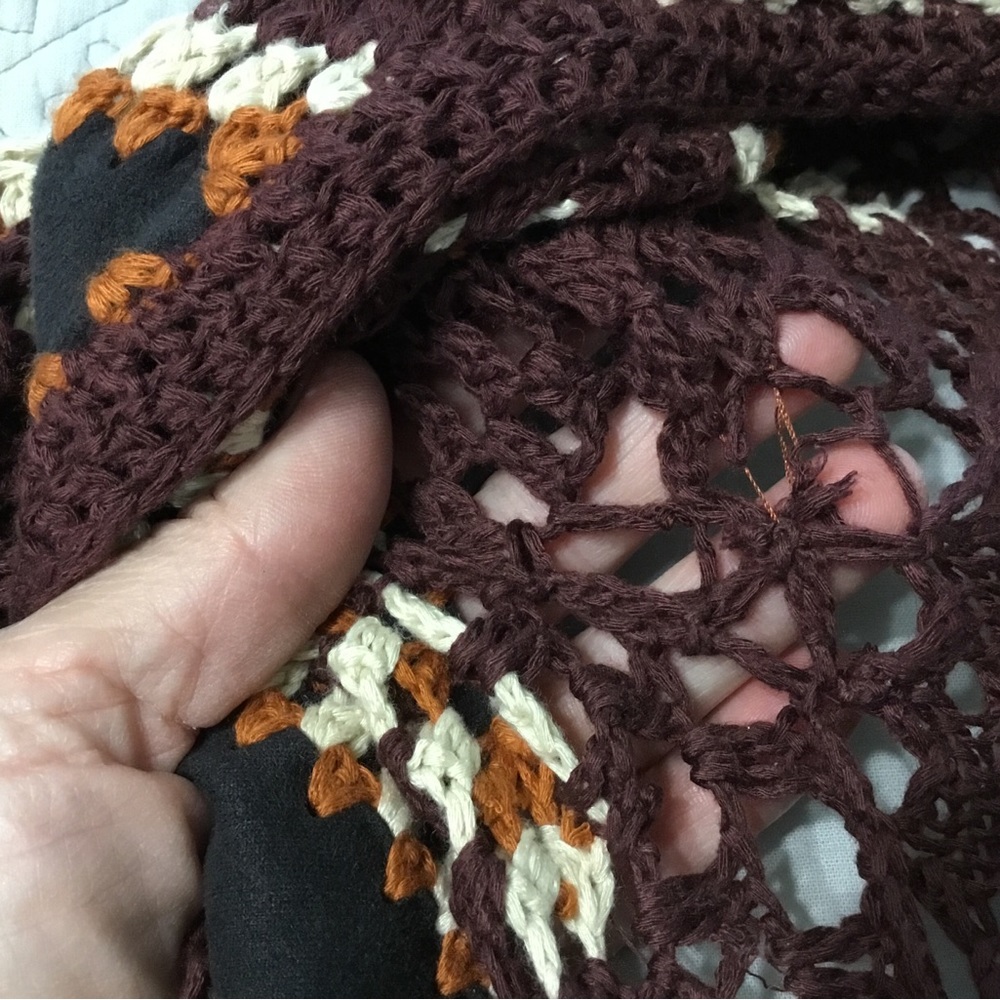 Umgee Long Crochet Cardigan Size M - Picture 10 of 14